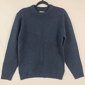 NEW Line Of Trade The Starboard Donegal Wool Sweater Midnight Blue Sz M
